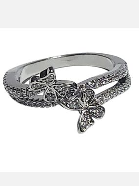 Butterfly Wrap Silver Ring size 7 NEW